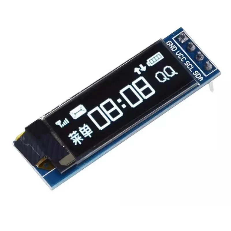 1-10pcs 0.91 Inch OLED Module 0.91" White/Blue 128X32 OLED LCD LED Display Module IIC Communicate for Ardunio thumbnail 4