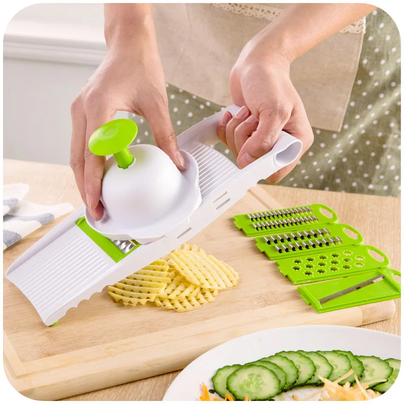 Vegetable Fruit Slicer Round Cutter Potato Grater Spiralizer Vegetable Chopper Kitchen Home Tools thumbnail 2
