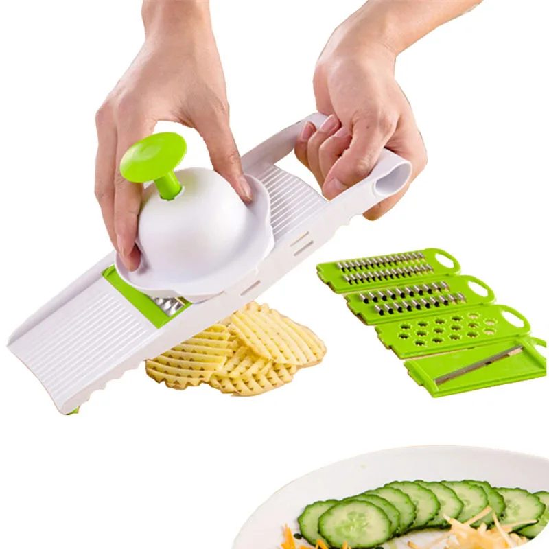 Vegetable Fruit Slicer Round Cutter Potato Grater Spiralizer Vegetable Chopper Kitchen Home Tools thumbnail 6