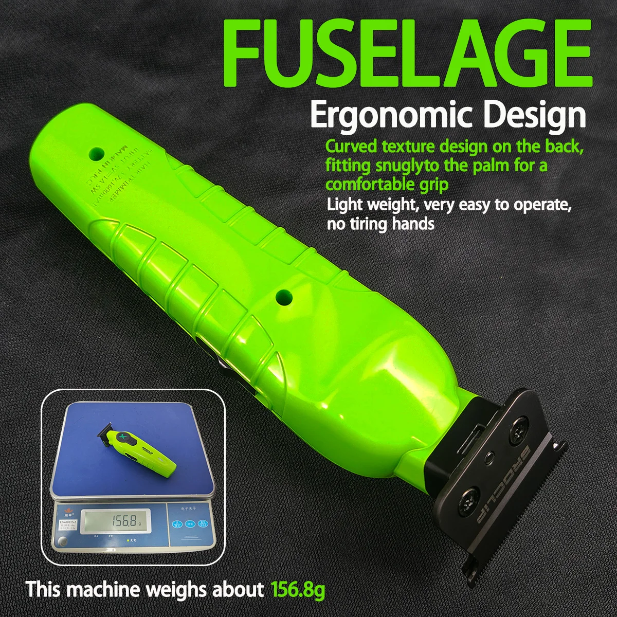 New 2026 BRDCLIP FA1T Green Professional Hair Trimmer Barber Carving Gradient Finish Machine Electric Clipper with Charger Stand thumbnail 4