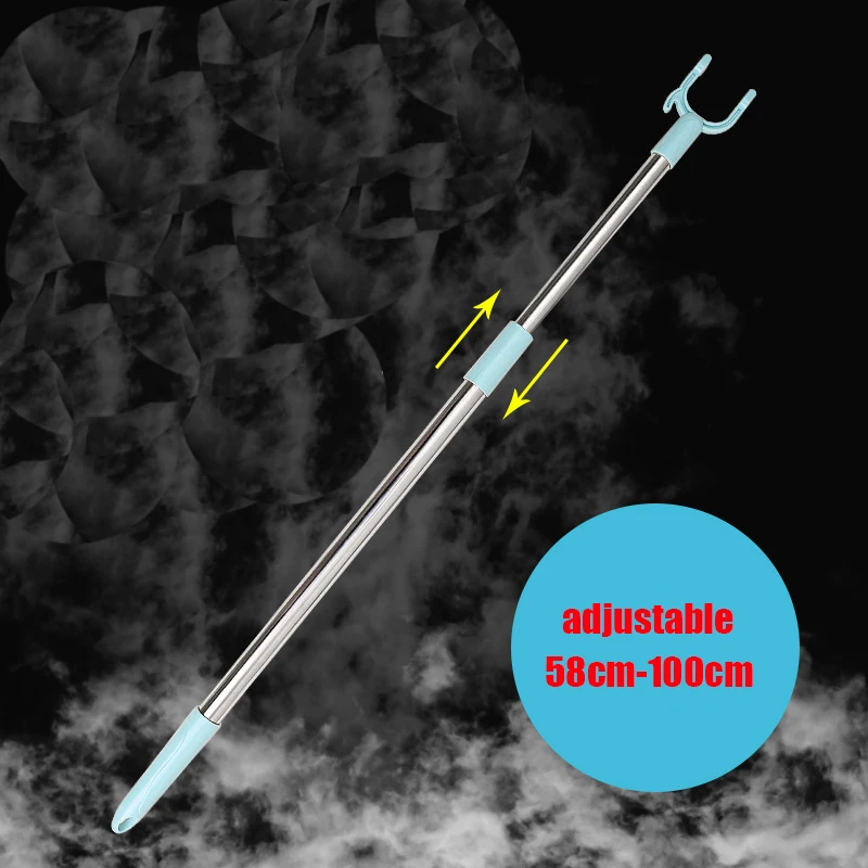 Multifunctional Telescopic Clothes Underwear Socks Fork Closet Rod Hook Reach Drying Bathroom Stick Extendable Garment Hanger thumbnail 3