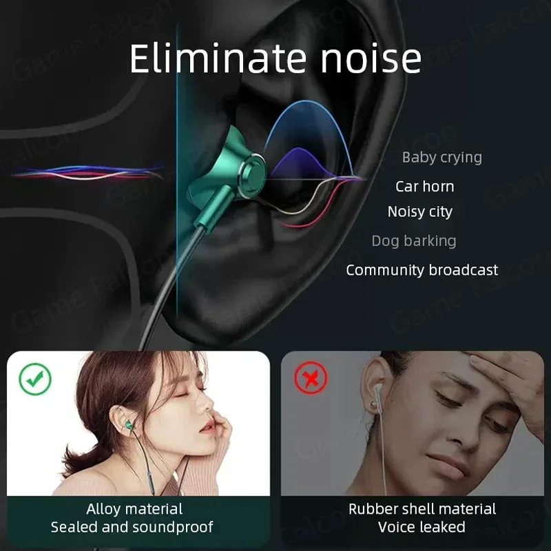 USB Type C Headphone HiFi Bass Stereo Volume Control Mic 3.5mm Wired Earbuds For Galaxy S24 S23 S22 S21 Ultra iPhone 15 Pro Max thumbnail 4