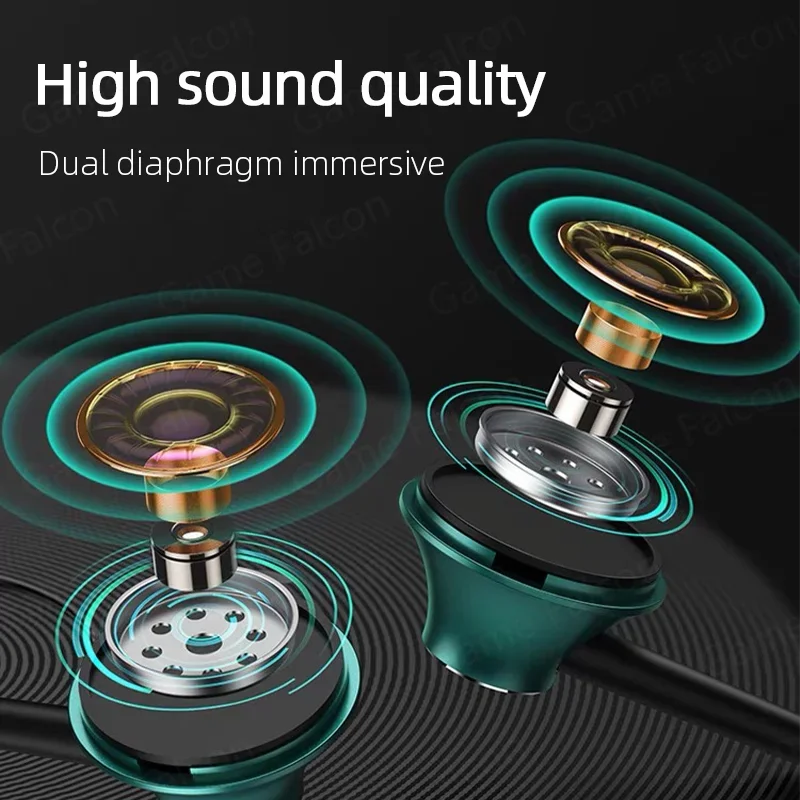 USB Type C Headphone HiFi Bass Stereo Volume Control Mic 3.5mm Wired Earbuds For Galaxy S24 S23 S22 S21 Ultra iPhone 15 Pro Max thumbnail 2