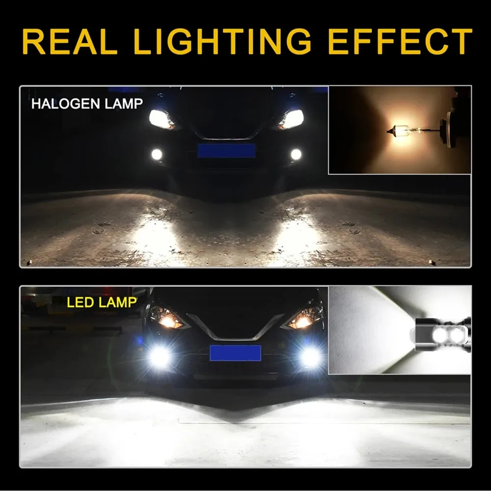 2X LED Car Front Fog Light Lamps Bulb For Toyota RAV4 2009 2011 2012 2013 2014 2015 2016 2017 2018 2019 2020 2021 Auto Accessory thumbnail 2