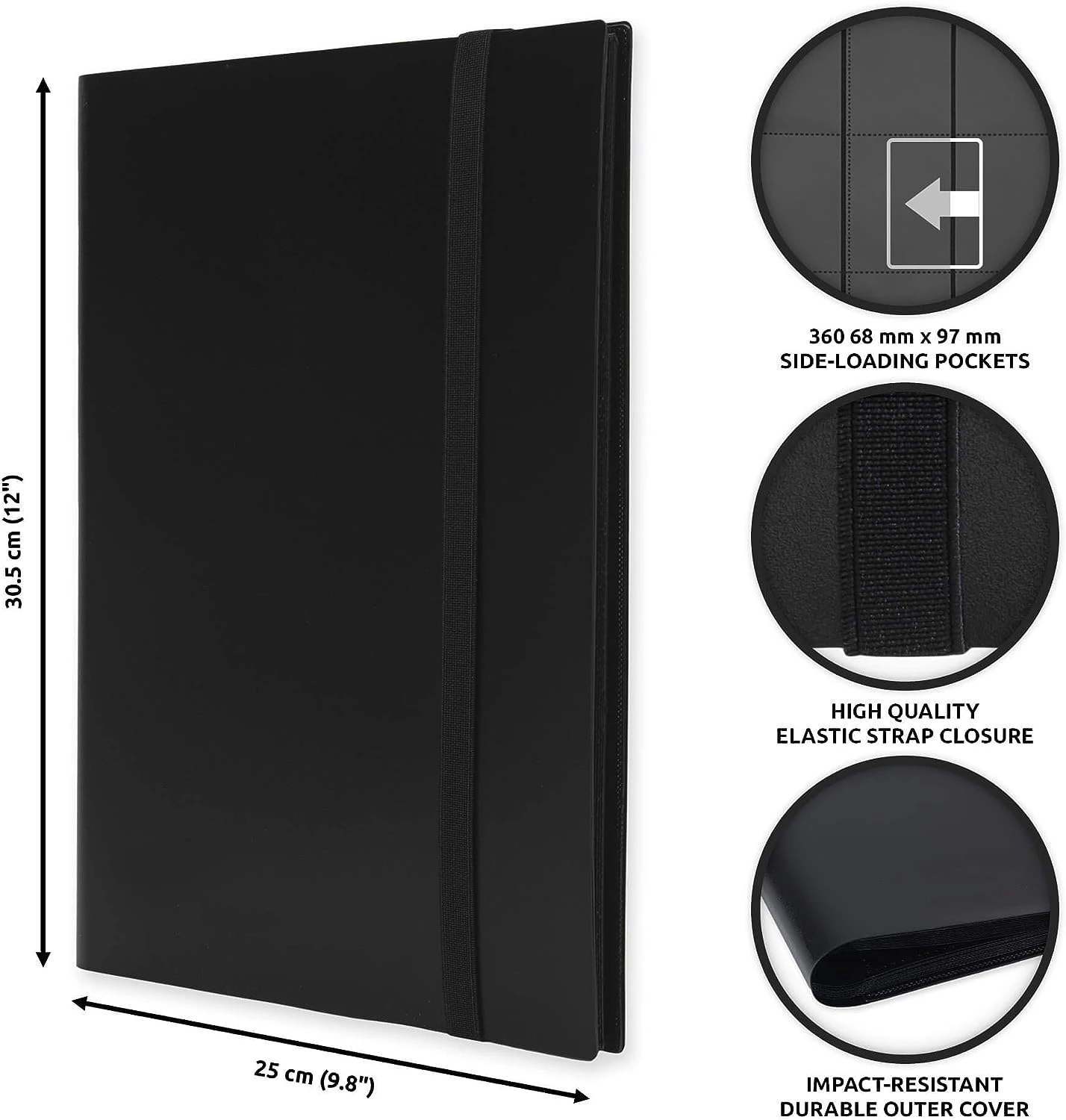 9 Pocket Trading Card Album Folder - 360 Side Loading Pocket Binder for Game Cards & Sports Cards thumbnail 2