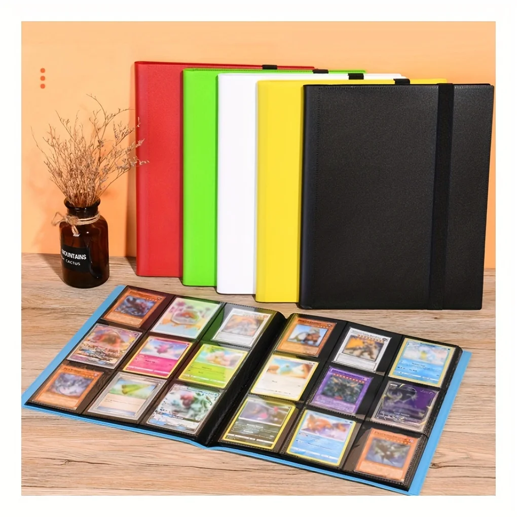 9 Pocket Trading Card Album Folder - 360 Side Loading Pocket Binder for Game Cards & Sports Cards thumbnail 4