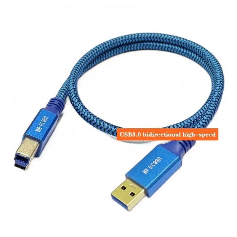 USB 3.0 A Male To B Male Printer Data Cable Pure Copper Computer High-Speed Transmission Computer Connection Square Port 0.3m-3m thumbnail 3