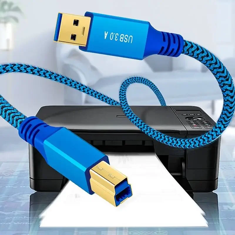 USB 3.0 A Male To B Male Printer Data Cable Pure Copper Computer High-Speed Transmission Computer Connection Square Port 0.3m-3m thumbnail 4
