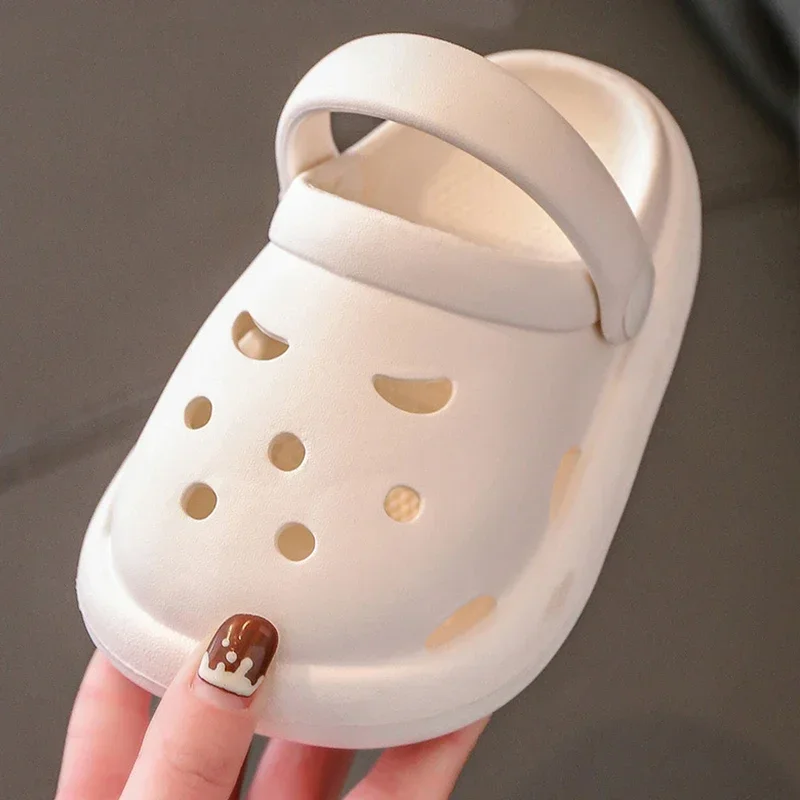 Children's Garden Shoes, Boys and Girls Outdoor Play Sandals Wear Resistant Non-slip Can  Added Christmas Halloween Charms thumbnail 6