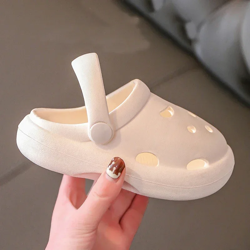 Children's Garden Shoes, Boys and Girls Outdoor Play Sandals Wear Resistant Non-slip Can  Added Christmas Halloween Charms thumbnail 4