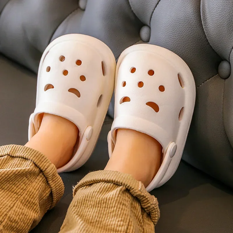 Children's Garden Shoes, Boys and Girls Outdoor Play Sandals Wear Resistant Non-slip Can  Added Christmas Halloween Charms thumbnail 3