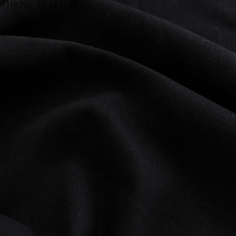 135x50cm Cotton Linen Fabric Solid Color Patchwork Seam Material Embroidery Needlework Base Fabric By Half Yards Hemp Cloth thumbnail 4
