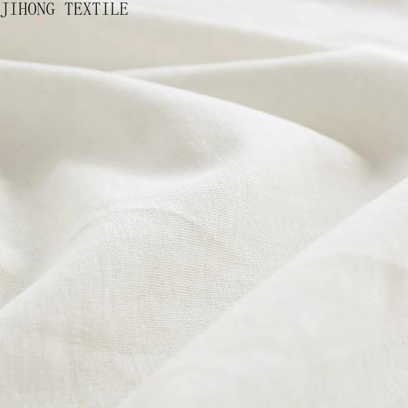 135x50cm Cotton Linen Fabric Solid Color Patchwork Seam Material Embroidery Needlework Base Fabric By Half Yards Hemp Cloth thumbnail 6