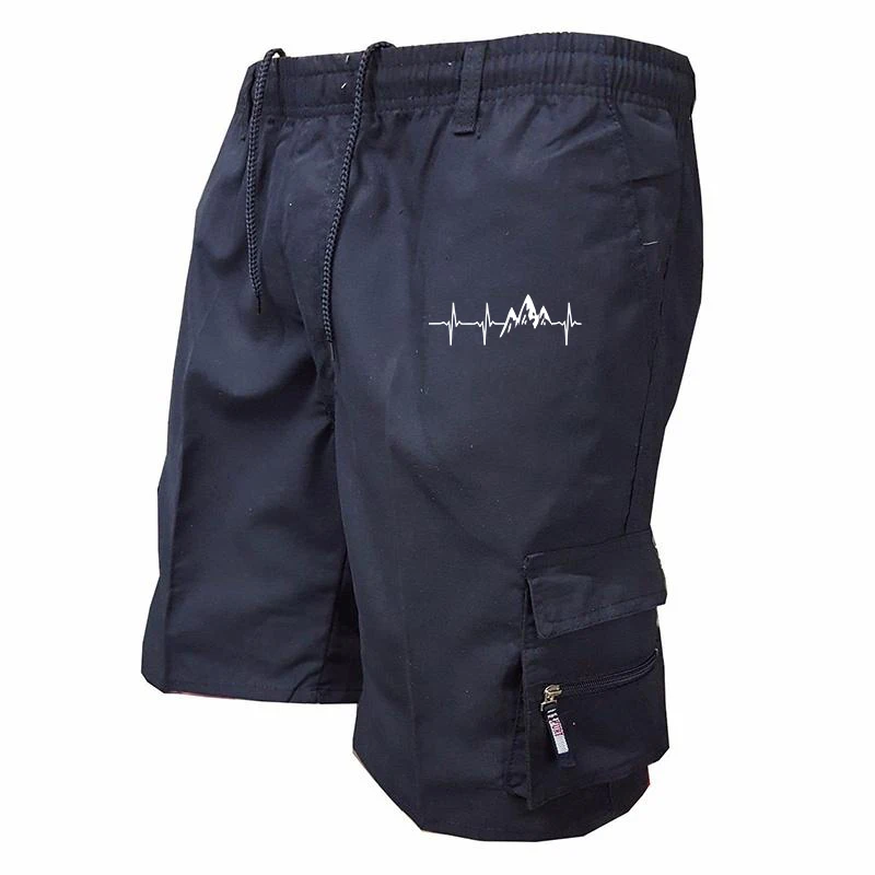 Men's Casual Work Shorts Multi-pocket Loose Drawstring Cargo Shorts Outdoor Sports Short Pants for Men Streetwear thumbnail 4