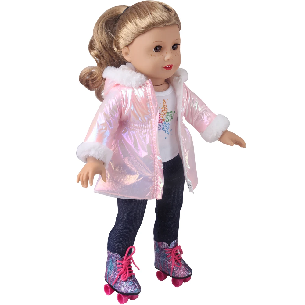 Bright Coloured Down Jacket 43 cm Reborn Baby Dolls American 18 Inch Girl Doll Ours & Generation Toys Clothes Accessories thumbnail 3