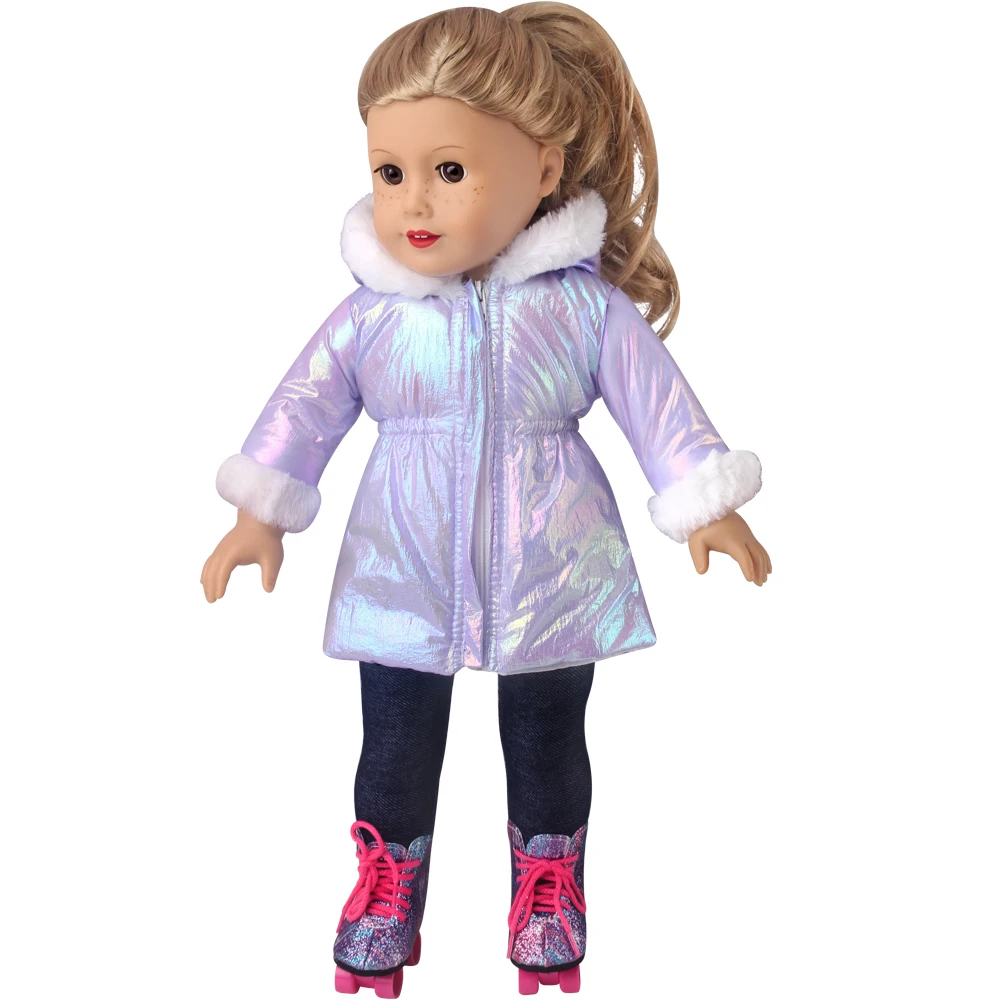 Bright Coloured Down Jacket 43 cm Reborn Baby Dolls American 18 Inch Girl Doll Ours & Generation Toys Clothes Accessories thumbnail 2