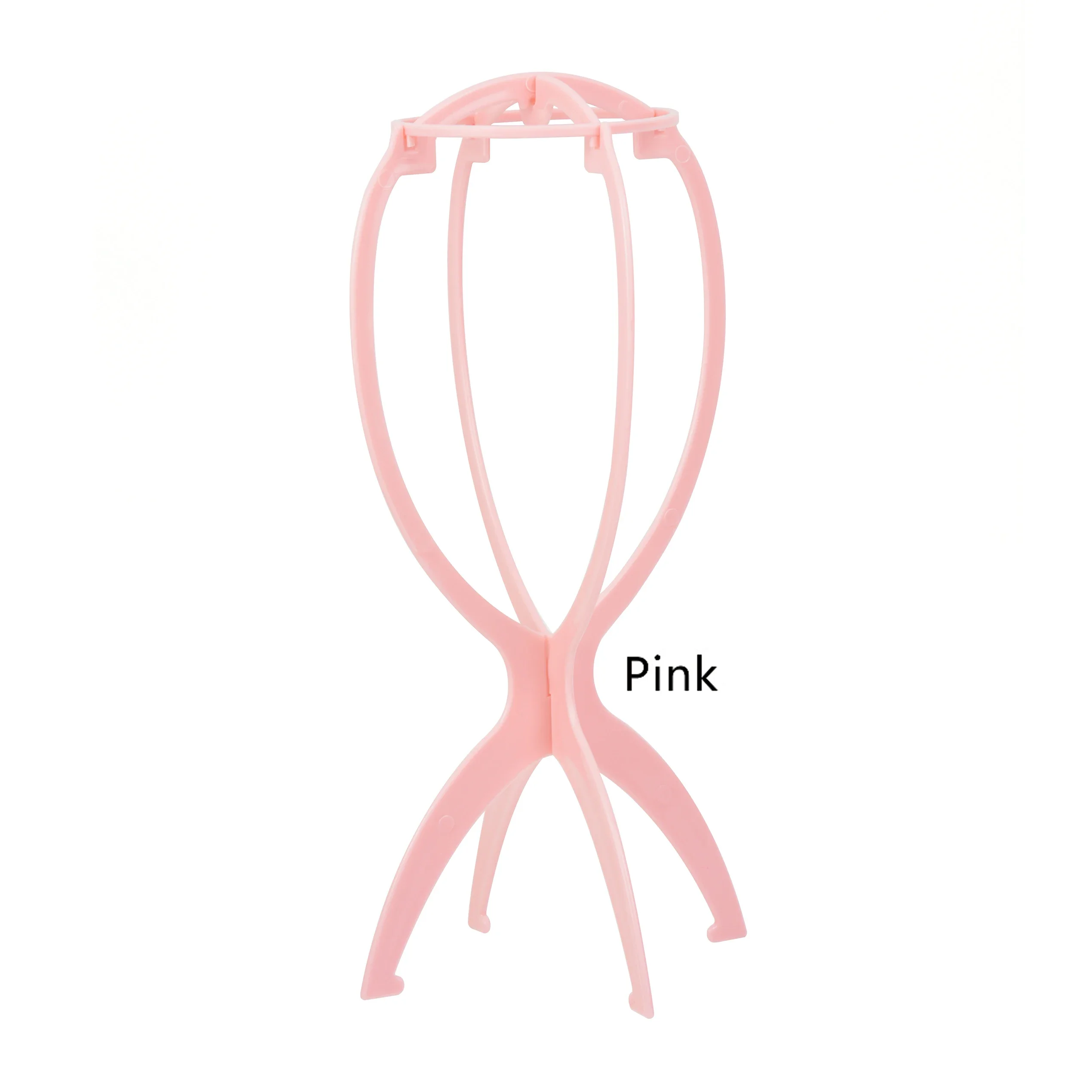 1PC Four Colors Wig Stands Plastic Hat Display Wig Head Holders 17x34Cm Mannequin Head/Stand Portable Folding Wig Stand thumbnail 5