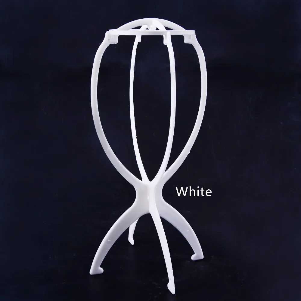 1PC Four Colors Wig Stands Plastic Hat Display Wig Head Holders 17x34Cm Mannequin Head/Stand Portable Folding Wig Stand thumbnail 6