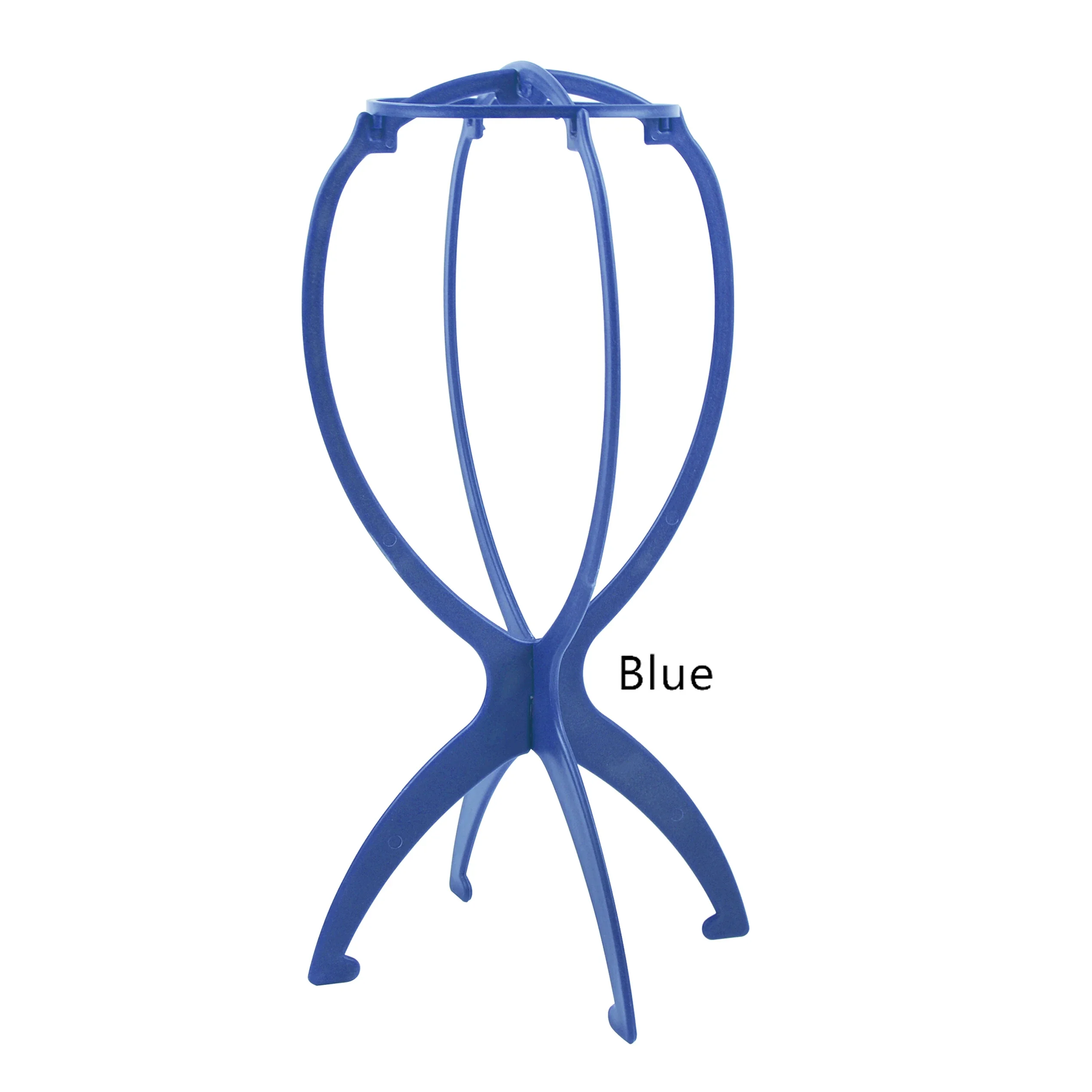 1PC Four Colors Wig Stands Plastic Hat Display Wig Head Holders 17x34Cm Mannequin Head/Stand Portable Folding Wig Stand thumbnail 4