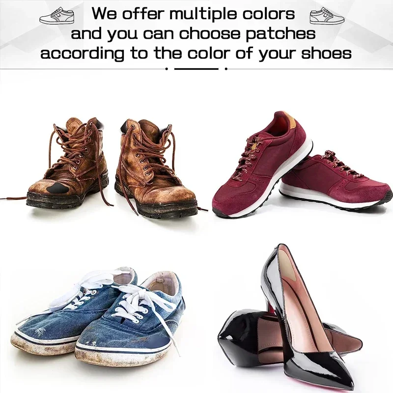 6pcs Sports Shoes Repair Stickers Suede Heel Protector Anti-Wear Repair Holes Self-adhesive Patches Insoles Pad Foot Care Insert thumbnail 6