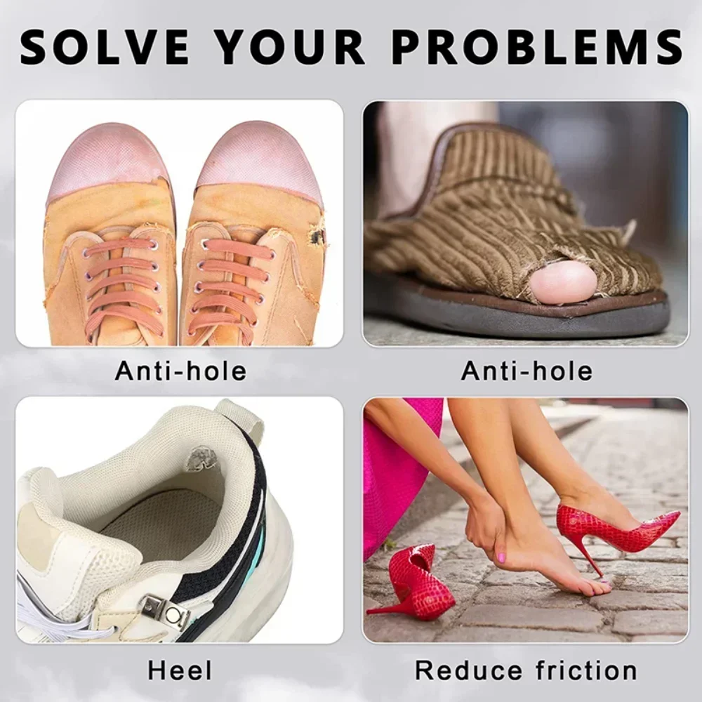 6pcs Sports Shoes Repair Stickers Suede Heel Protector Anti-Wear Repair Holes Self-adhesive Patches Insoles Pad Foot Care Insert thumbnail 5