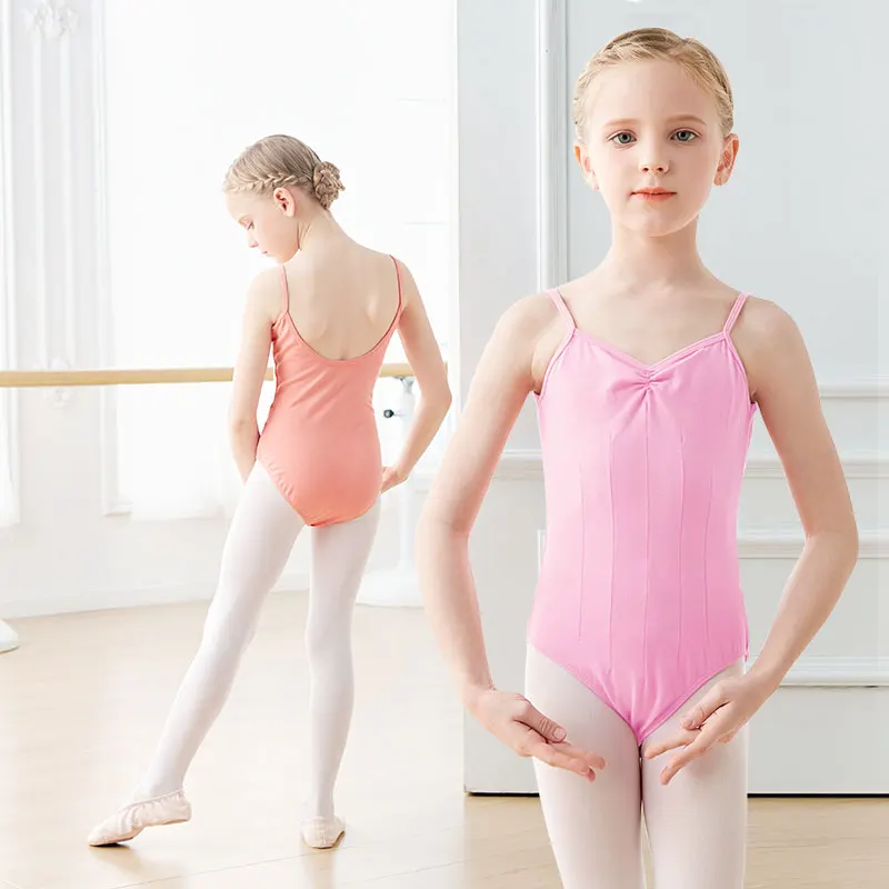 Girls Ballet Leotards for Kids Camisole Dance Leotard Toddler Sleeveless Gymnastics Leotard Girls Cotton U Back Ballet Bodysuit thumbnail 5