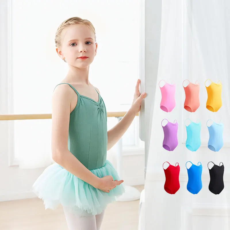 Girls Ballet Leotards for Kids Camisole Dance Leotard Toddler Sleeveless Gymnastics Leotard Girls Cotton U Back Ballet Bodysuit thumbnail 4