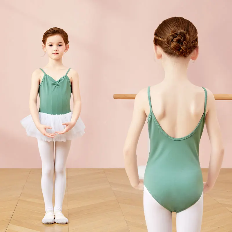 Girls Ballet Leotards for Kids Camisole Dance Leotard Toddler Sleeveless Gymnastics Leotard Girls Cotton U Back Ballet Bodysuit thumbnail 3