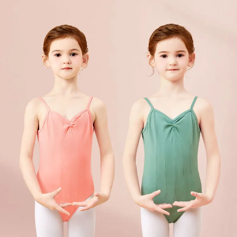 Girls Ballet Leotards for Kids Camisole Dance Leotard Toddler Sleeveless Gymnastics Leotard Girls Cotton U Back Ballet Bodysuit thumbnail 2