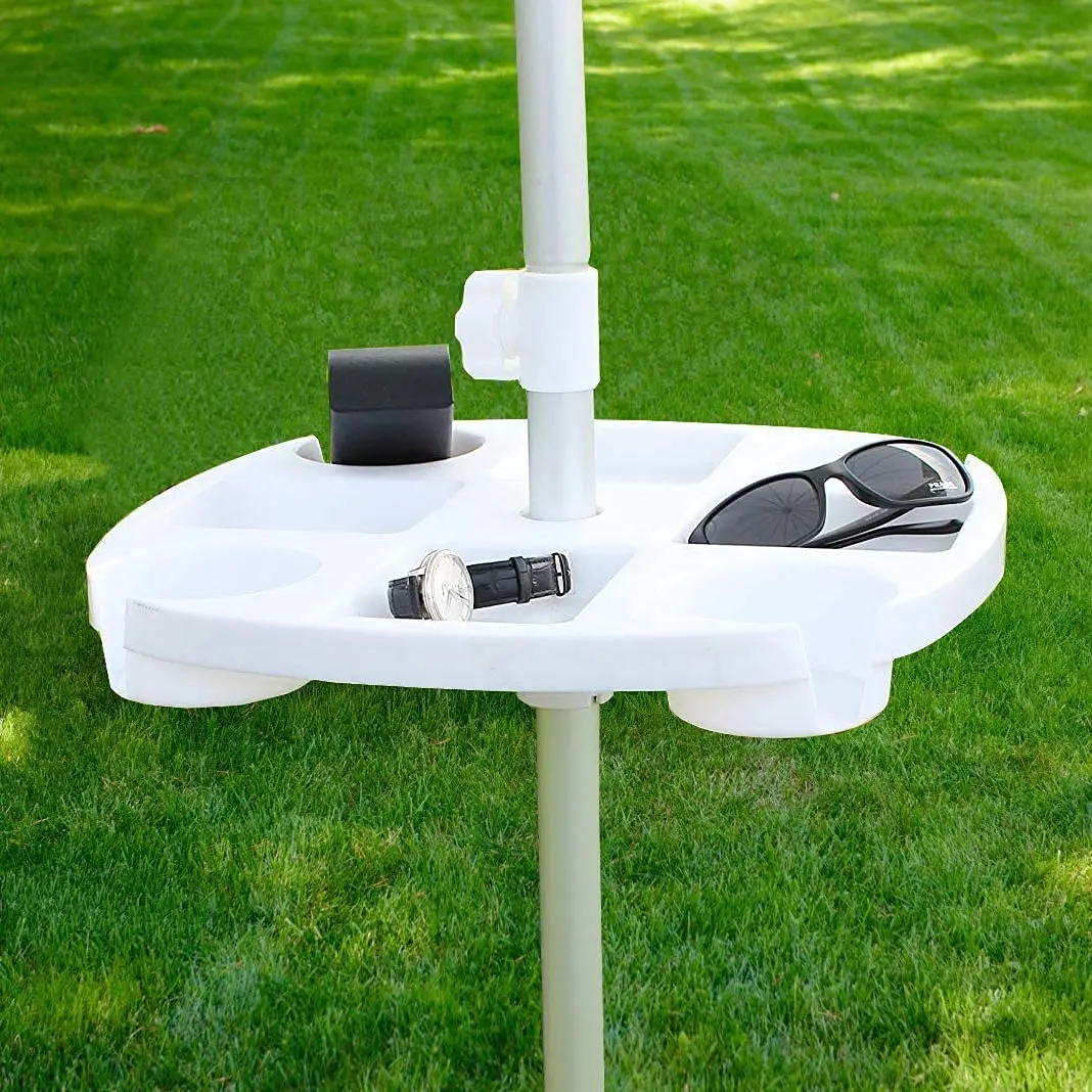 CYBeach Umbrella Umbrella Tray, with 4 Cup Holders and 4 Snack Grids, Suitable for Beaches, Terraces, Gardens and Swimming Pools thumbnail 3
