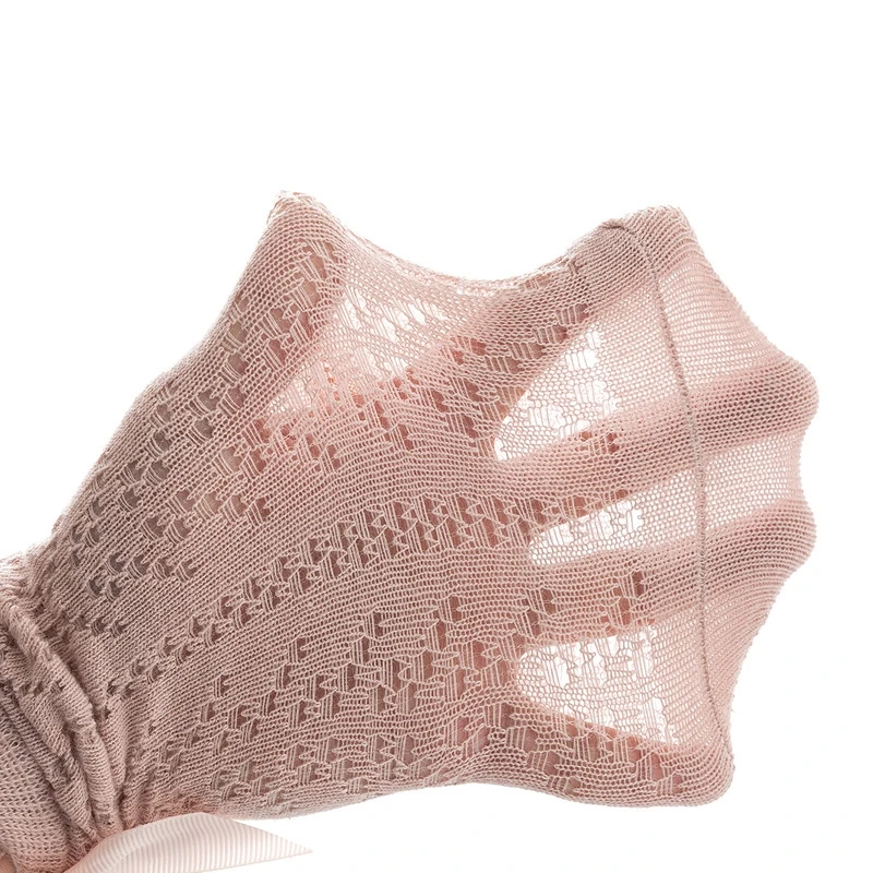 Summer Baby Girls Socks Toddler Bow Long Sock Kids Knee High Soft Cotton Mesh Stocking Spanish Style Hollow Out Lace Socks 0-3Y thumbnail 5
