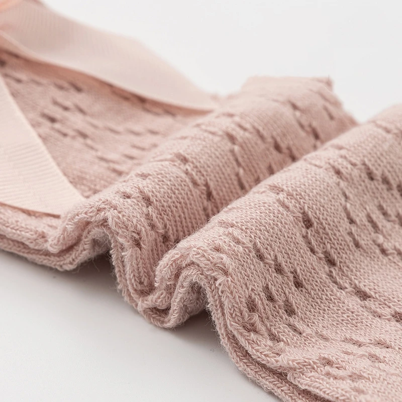 Summer Baby Girls Socks Toddler Bow Long Sock Kids Knee High Soft Cotton Mesh Stocking Spanish Style Hollow Out Lace Socks 0-3Y thumbnail 6
