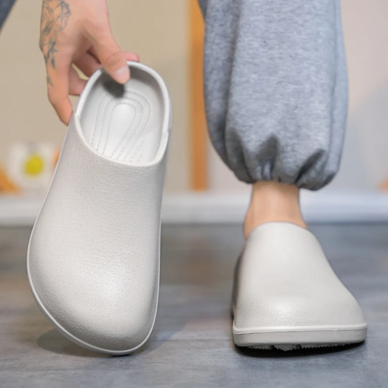 Original Men Clogs Slippers Comfort Mules Sandals Summer EVA Waterproof Non-slip Chef shoes Workers Outdoor Fishing Shoes thumbnail 4
