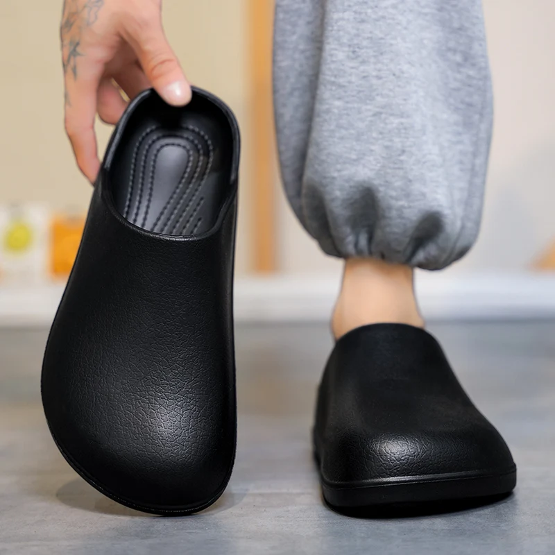 Original Men Clogs Slippers Comfort Mules Sandals Summer EVA Waterproof Non-slip Chef shoes Workers Outdoor Fishing Shoes thumbnail 5