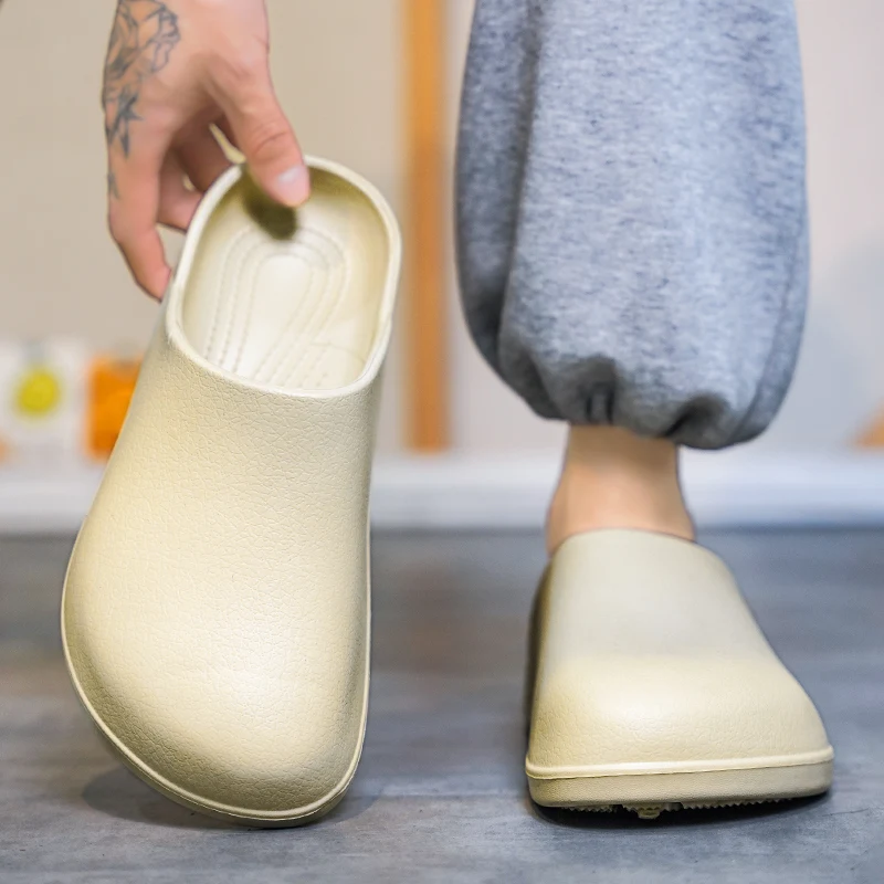 Original Men Clogs Slippers Comfort Mules Sandals Summer EVA Waterproof Non-slip Chef shoes Workers Outdoor Fishing Shoes thumbnail 6