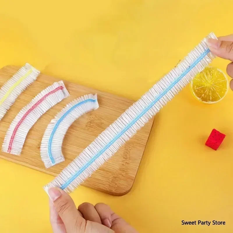 Disposable Food Cover Bag Wrap Plastic Bag Elastic Food Bowl Protective Covers Fruit Vegetable Storage Bag Fresh Keeping Bags thumbnail 2