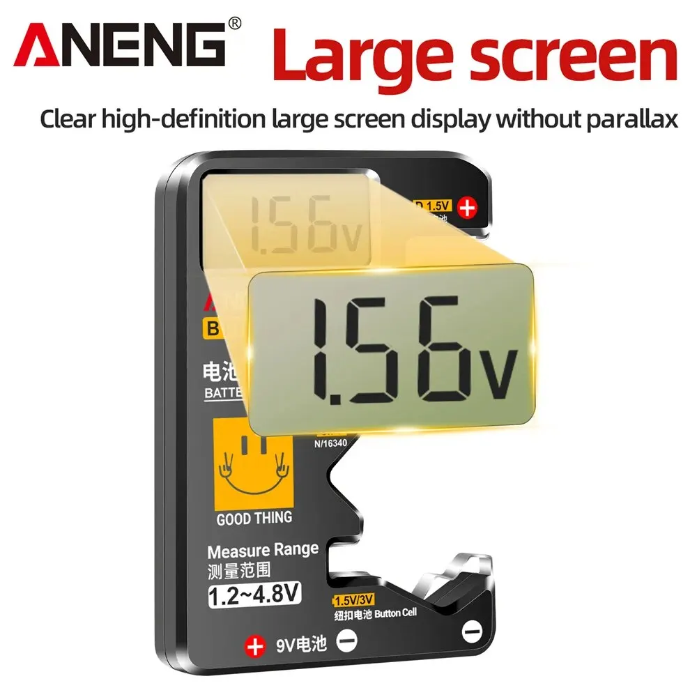 ANENG BT189 Button Cell Battery Tester 9V N D C AA AAA Universal Household LCD Display Battery Tester Power Bank Detectors Tools thumbnail 4