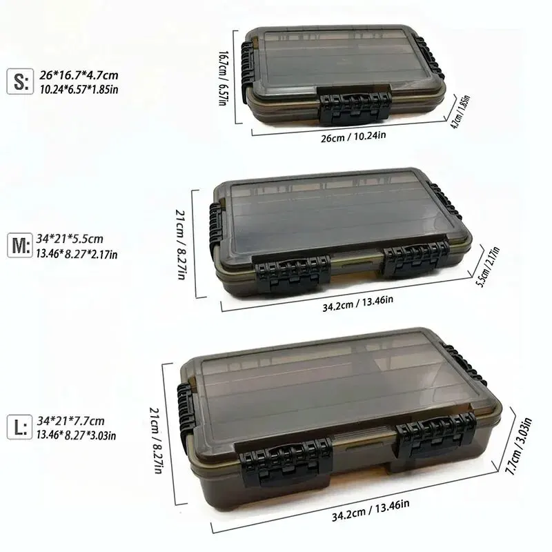 Waterproof Fishing Tackle Box Large Capacity Fishing Accessories Tool Storage Box Fish Hook Lure Fake Bait Box Fishing Supplies thumbnail 2