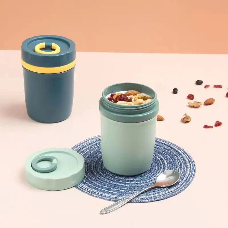 Mini Microwavable Lunch Box Food Container PP Material Soup Cup Portable Insulated Breakfast Tableware Cute Gift Cup thumbnail 3
