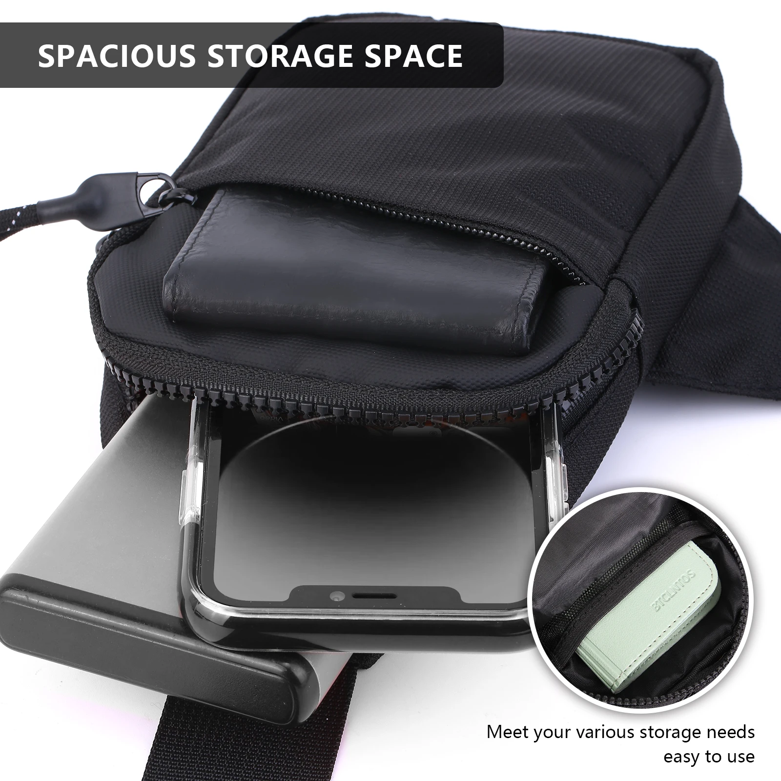 2024 New Sports Chest Bag Men's Small Size Backpack Women Mobile Phone Messenger Bag Mobile Phone Waist Bag Mini Fashion Satchel thumbnail 4