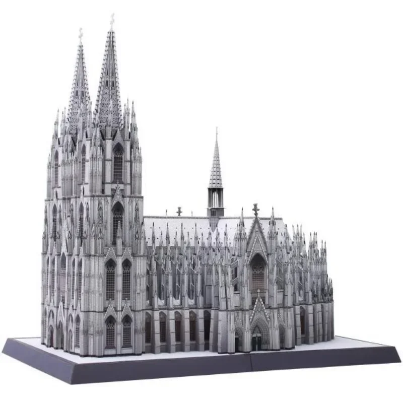 Germany Cologne Cathedral Craft Paper Model 3D Architectural Building DIY Education Toys Handmade Adult Puzzle Game thumbnail 5