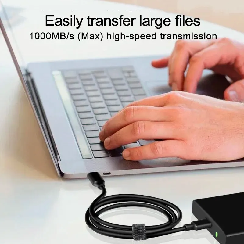 USB3.2 10Gbps Cable USB Type A to USB C 3.1/3.2 Gen2 Cable Data Transfer USB C SSD Hard Disk Cable 3A 60W QC 3.0 Fast Charging thumbnail 2