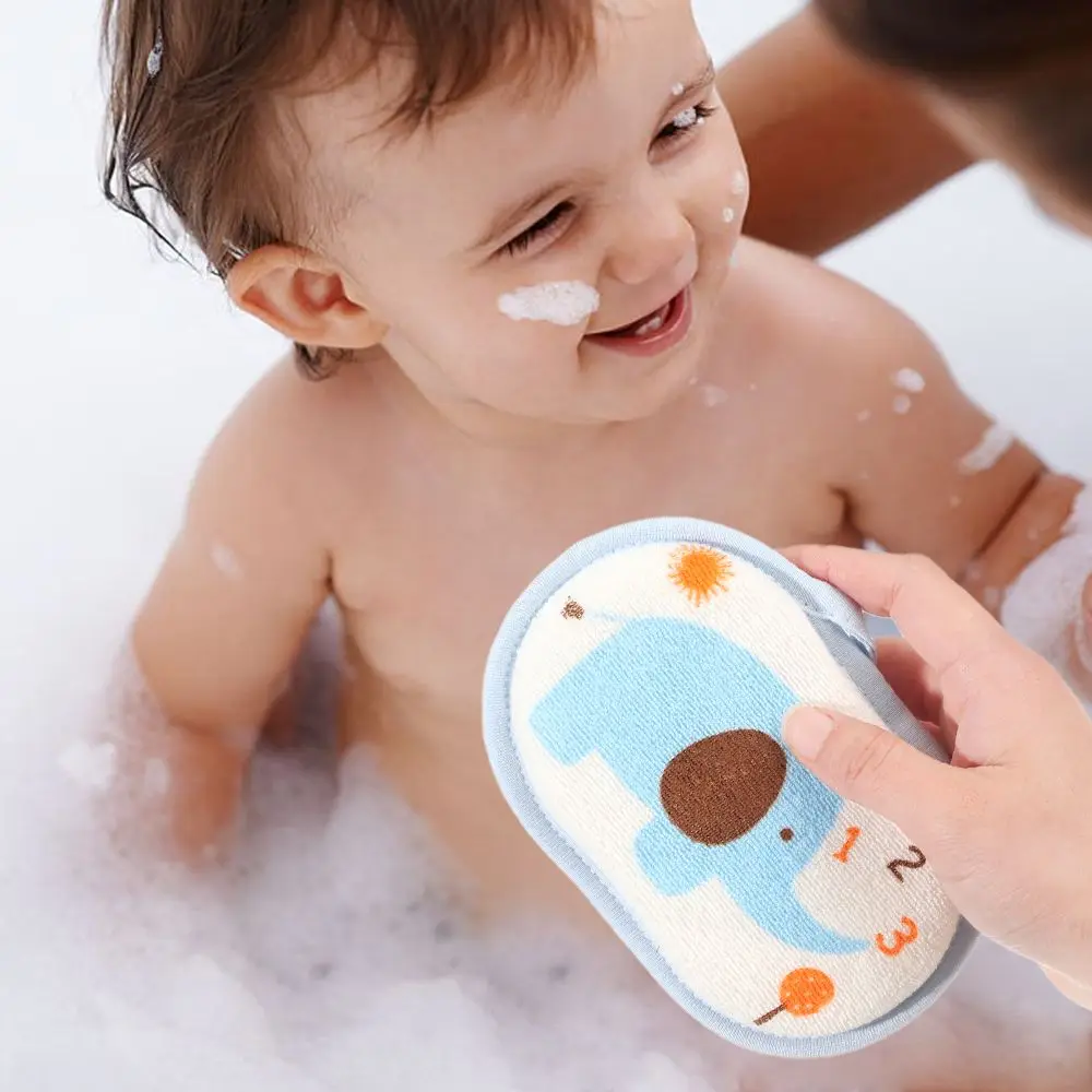 1PC Elephant Pattern Bath Sponge Comfortable Soft Towel Infant Children Rub Baby Rubbing Body Wash Sponge Bathroom Accessories thumbnail 3