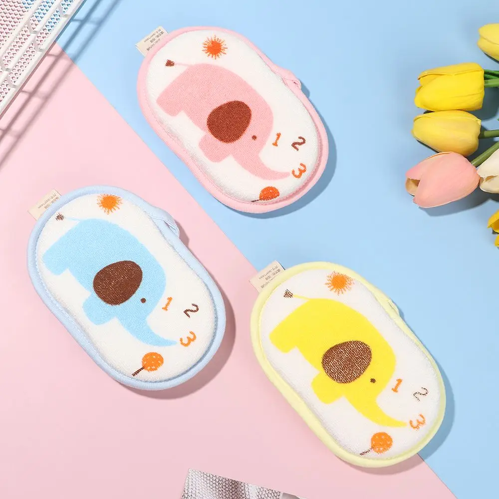 1PC Elephant Pattern Bath Sponge Comfortable Soft Towel Infant Children Rub Baby Rubbing Body Wash Sponge Bathroom Accessories thumbnail 2