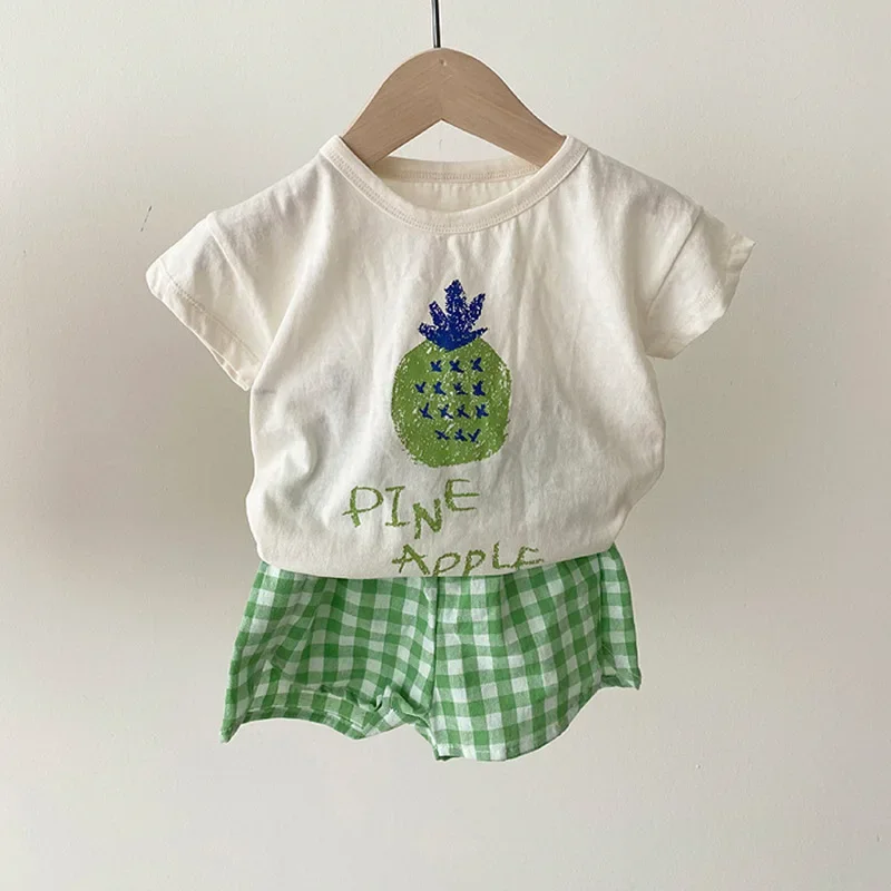 Baby Pajamas Sets Cotton Child Pajamas Toddler Summer Sleeveless Baby Nightwear Pyjamas Kids Cartoon Homewear Clothes thumbnail 5