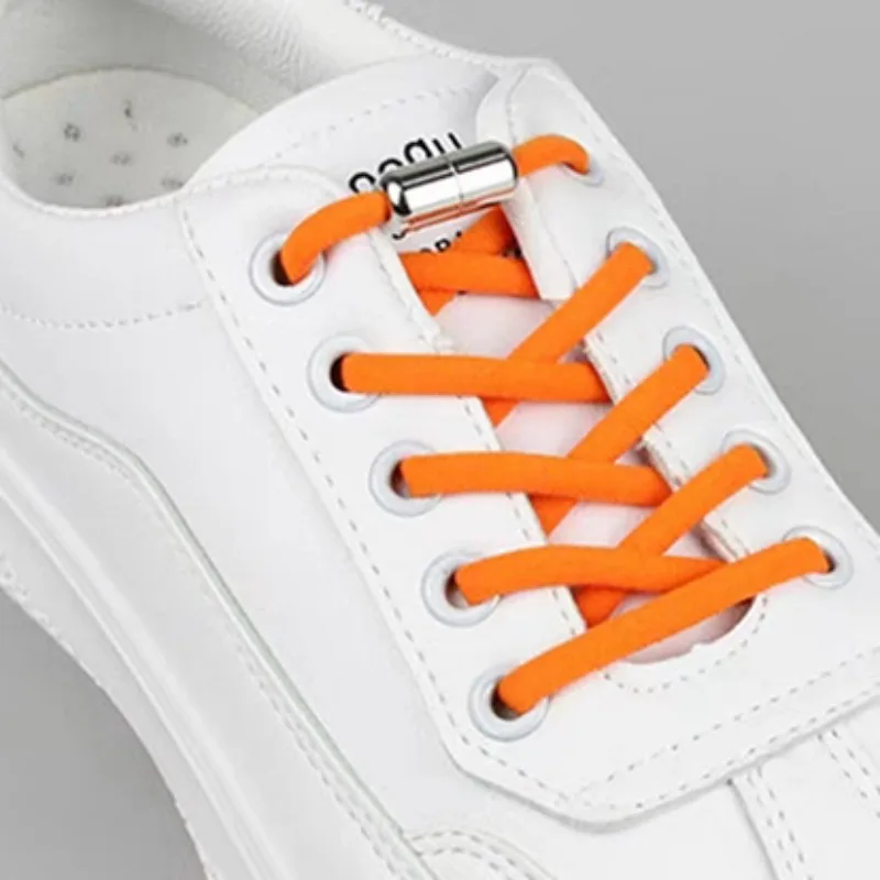 Shoelaces Semicircle Buckle Connector Quick Shoestring No Tie Button Adult Kids Sneaker Capsule Metal Lock Lazy Shoe Decorations thumbnail 2