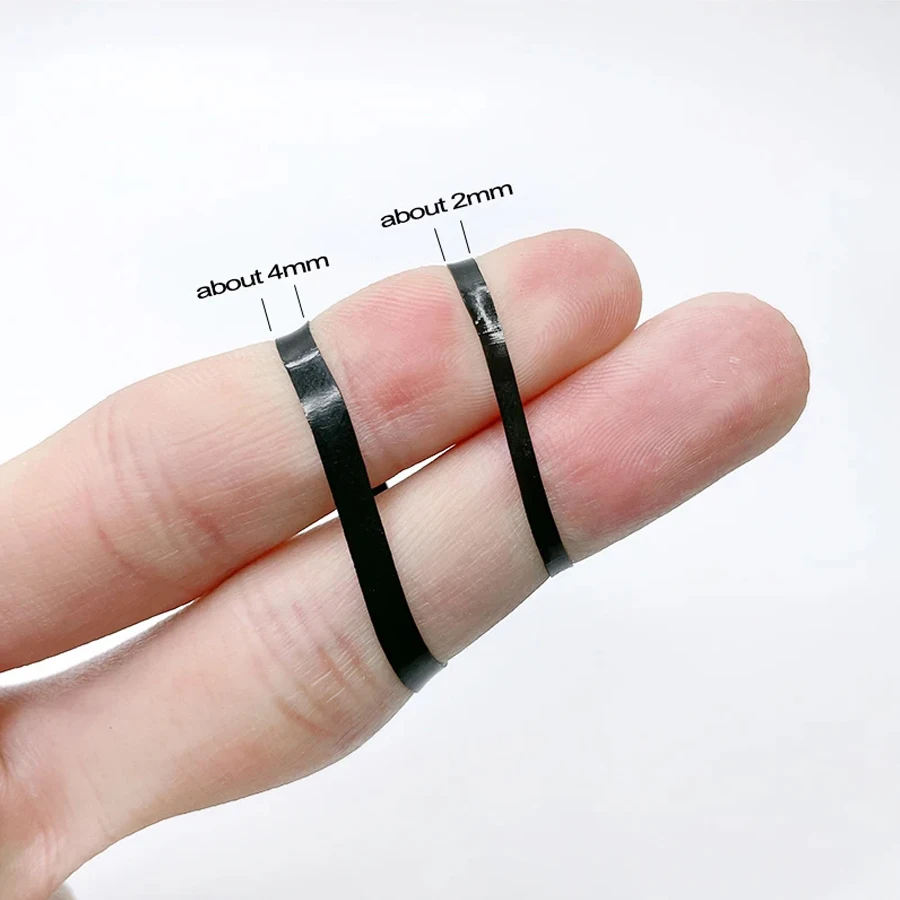 100-1000Pcs Black Disposable Rubber Band Elastic Hair Bands Girls Headband Children Ponytail Holder Bands Kids Hair Accessories thumbnail 6