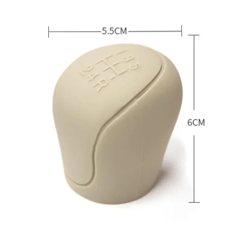 Car Manual Gear Shift Knob Cover Silicone Anti-slip Grip Covers Manual Handle Silicone Protection Auto Interior Accessories thumbnail 5