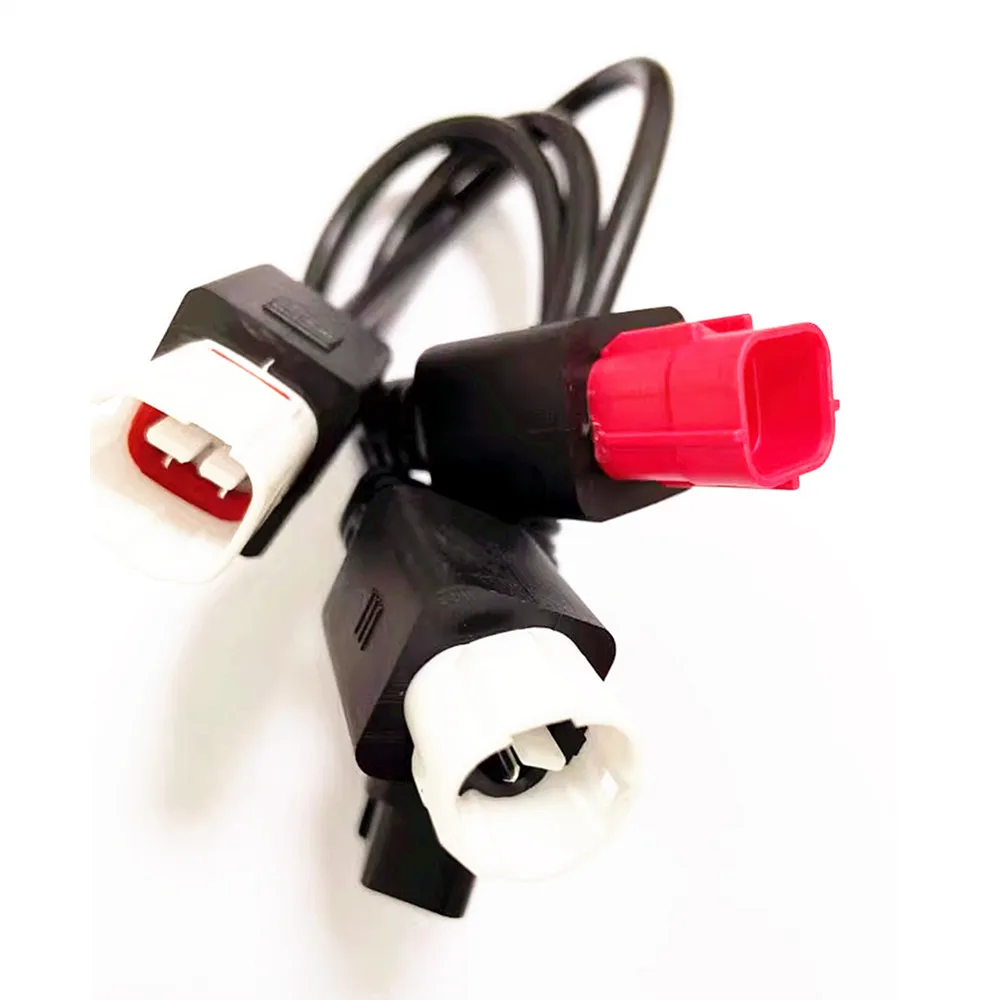 3pin + 4pin + 6pin 3 in 1 Motorcycle OBD Diagnostic 4pin Canbus Cable and 3pin OBD2 3 in 1 Plug Adapter Cable thumbnail 6