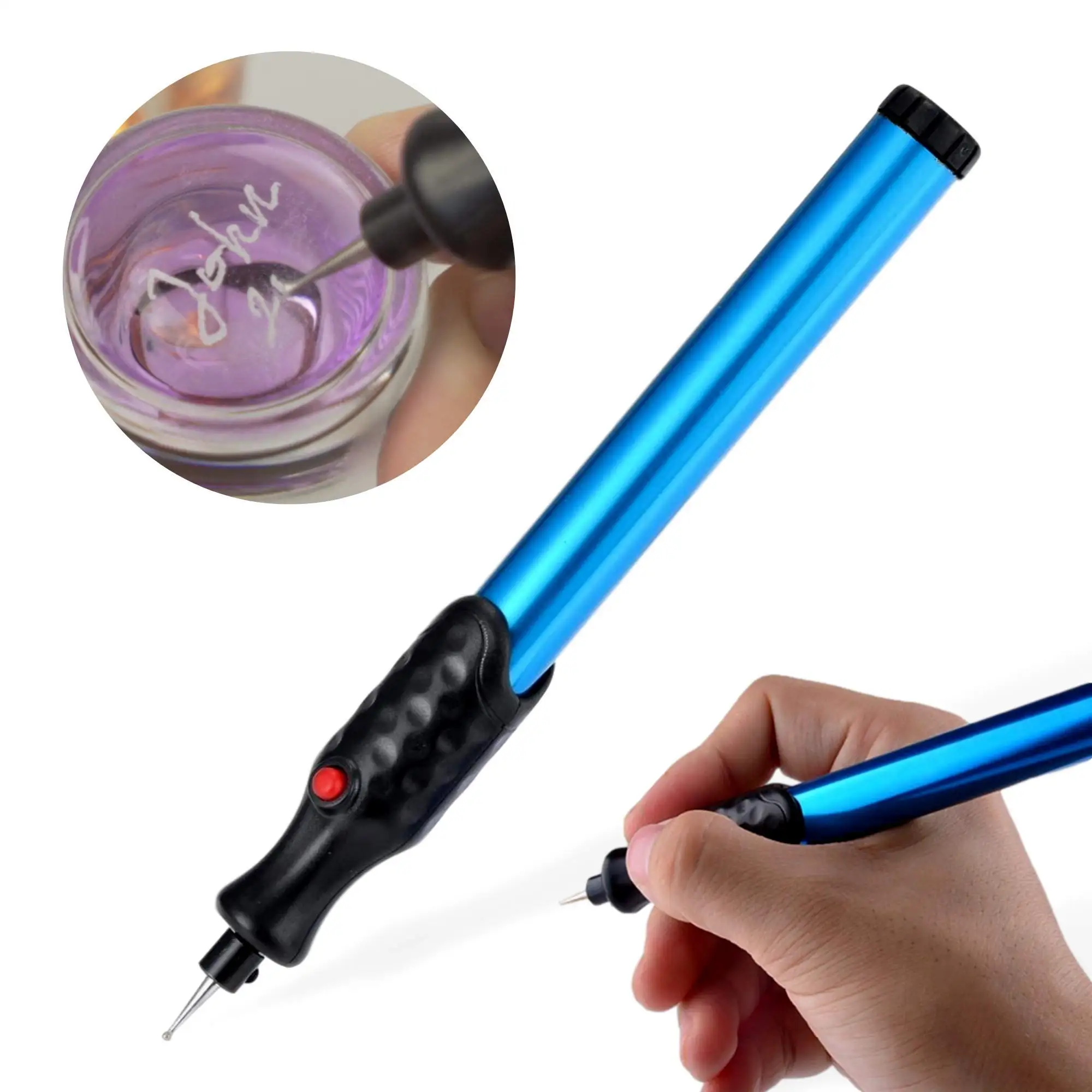 Electric Micro Engraver Pen Carve Engraving Tool Cordless Precision Engraver for DIY Jewellery Making Metal Glass Wood Leather thumbnail 2